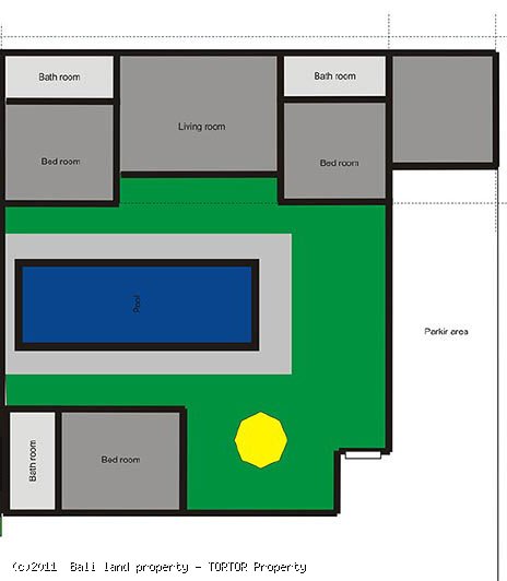 Bali Seminyak villa property for sale 3 bedrooms modern designed