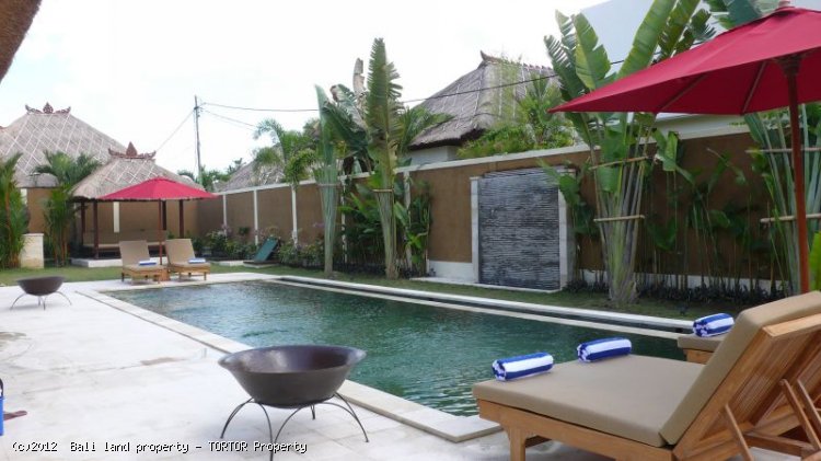 Tropical 4 bedroom villa for sale Seminyak pool bar
