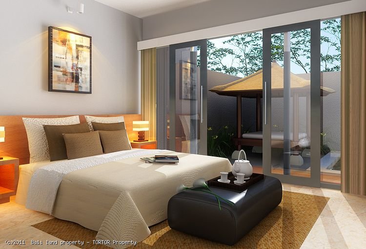 New Bali Canggu 3 bedroom luxury villa for sale rice field views