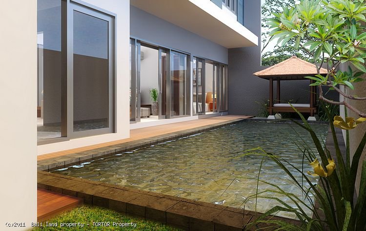 New Bali Canggu 3 bedroom luxury villa for sale rice field views