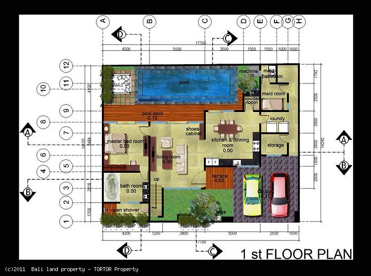 New Bali Canggu 3 bedroom luxury villa for sale rice field views