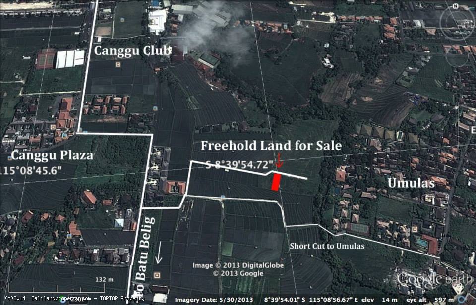  Rectangular shaped 400m2 land perfect for villa
