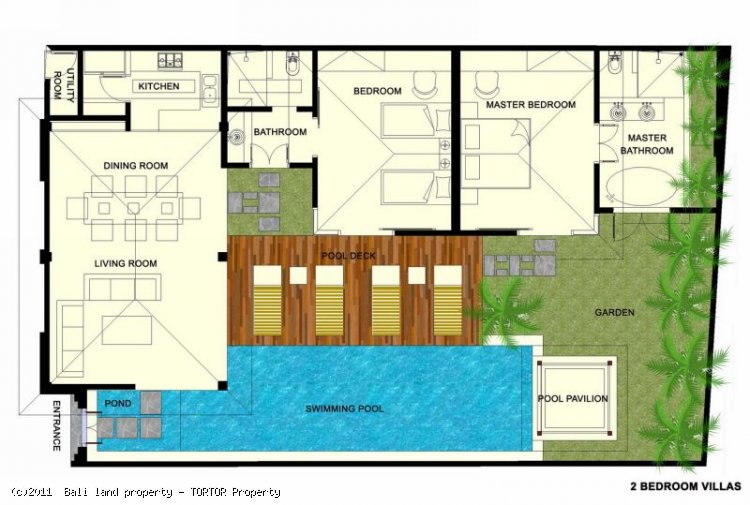 Two and three bedroom affordable villas for sale in Seminyak Legian